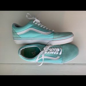 Vans Old Skools in Aqua Suede